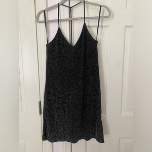 BCBGeneration black and silver sparkly mini dress XS